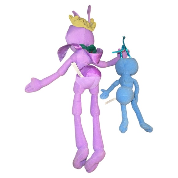 Disney A Bugs Life Flick 9” And Princess Atta 17” Plush Lot 2 Stuffed Animals - Picture 3 of 10